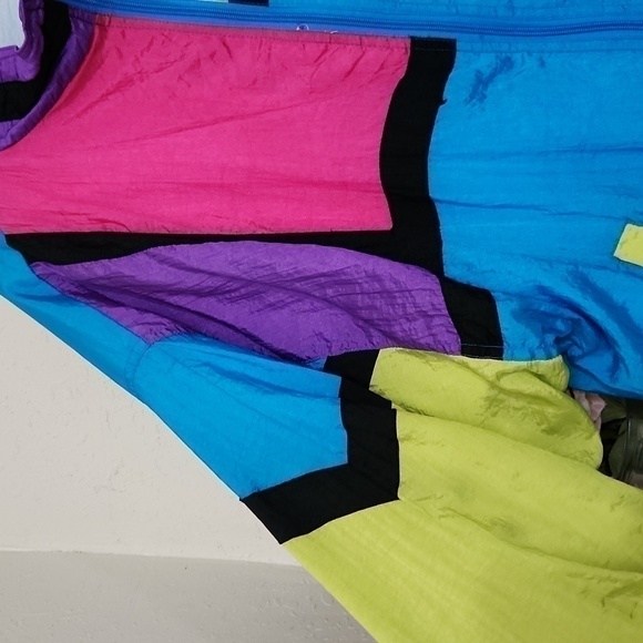 Vintage 80's Mureli Jacket Retro Colorblock Rockabilly 90s - Picture 5 of 12